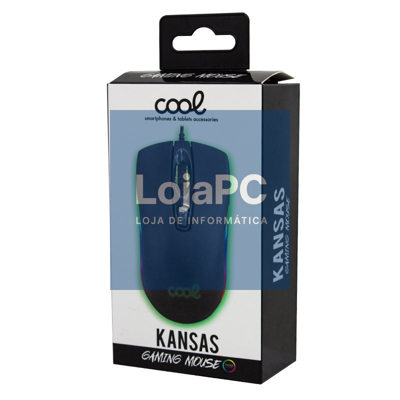 Mouse para jogos USB (iluminação) COOL Kansas Black — imagem 2