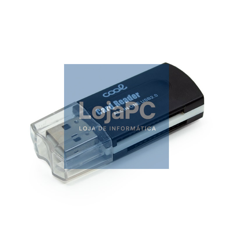 Leitor de Cartão de Memória Universal USB COOL (All in One) Preto — imagem 2