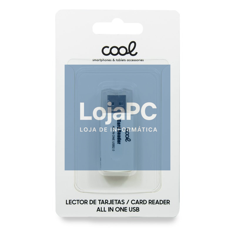 Leitor de Cartão de Memória Universal USB COOL (All in One) Branco — imagem 4