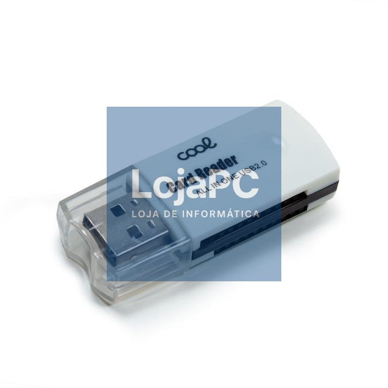 Leitor de Cartão de Memória Universal USB COOL (All in One) Branco — imagem 3