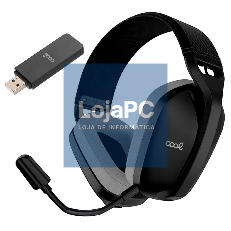 Fones de ouvido para jogos Wireless Stereo PC / PS4 / PS5 COOL Newton 3 em 1 preto — imagem 3