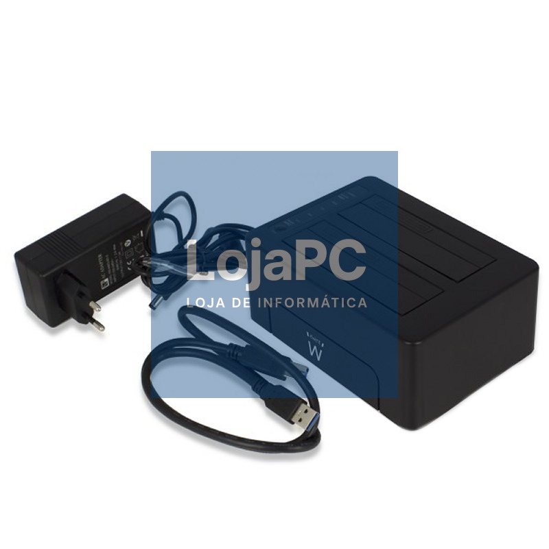 Ewent EW7014 Dock Station Dual 2.5"-3.5" USB 3.1 — imagem 3