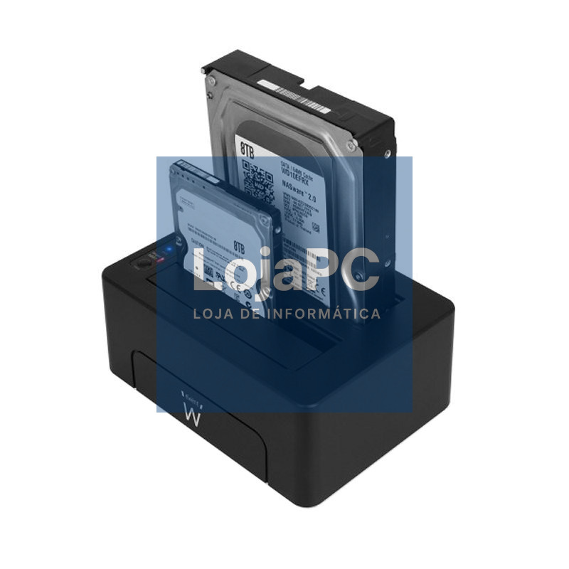 Ewent EW7014 Dock Station Dual 2.5"-3.5" USB 3.1 — imagem 2