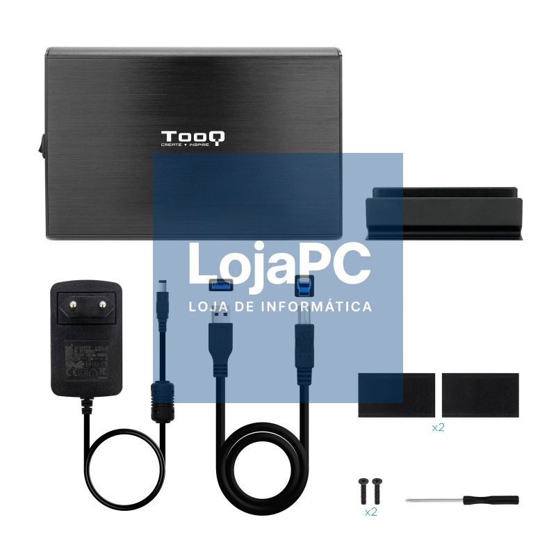 TooQ TQE-3531B Caja HDD 3.5" USB 3.1Gen1 Negra — imagem 2