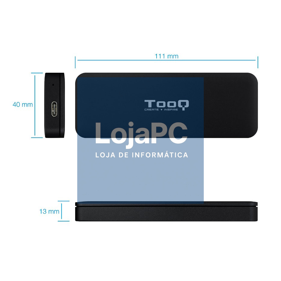 Tooq Caja Externa para SSD M.2 NVMe PCIe — imagem 3