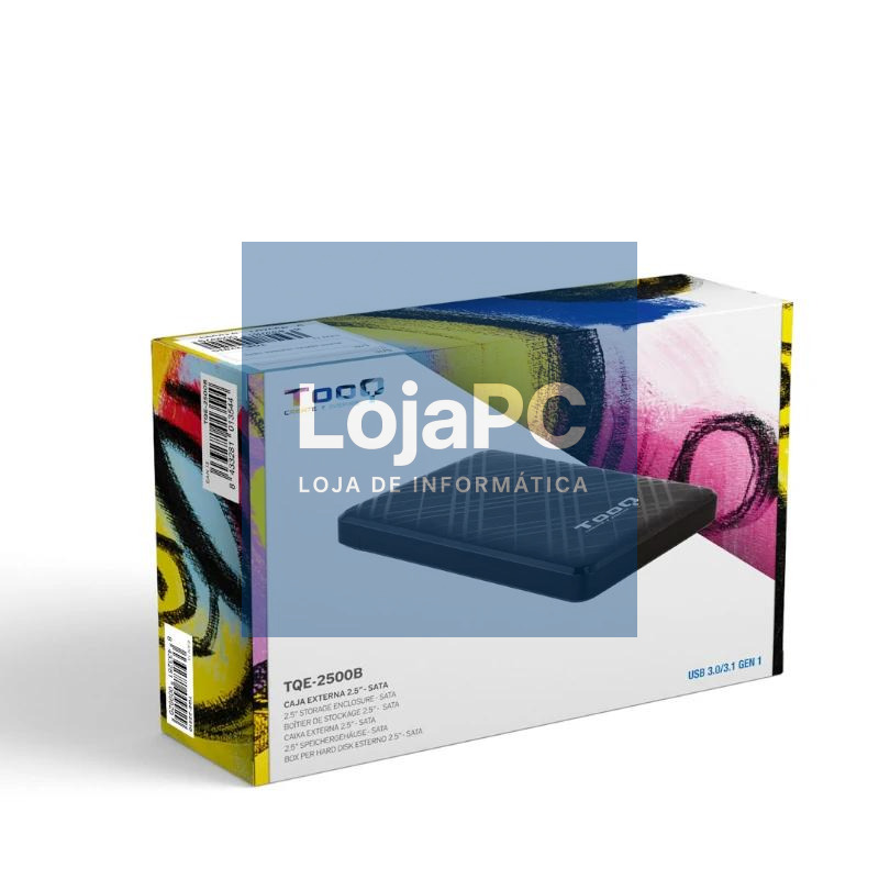 Tooq Caja externa 2,5" SATA USB3.1 Gen1 Negra — imagem 2