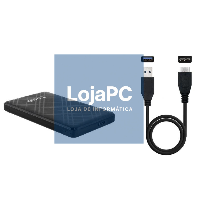 Tooq Caja externa 2,5" SATA USB3.1 Gen1 Negra — imagem 3