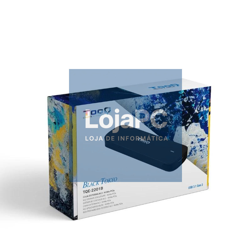 Tooq Caja Externa M.2 NVMe USB3.1 GEN2 Negra — imagem 2