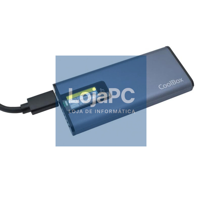 Coolbox CAJA SSD M.2 NVME/SATA LCD MINICHASE PS32 — imagem 2