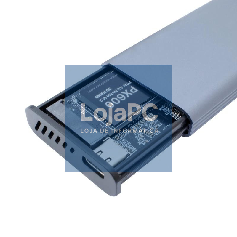 Coolbox CAJA SSD M.2 NVME/SATA LCD MINICHASE PS32 — imagem 3
