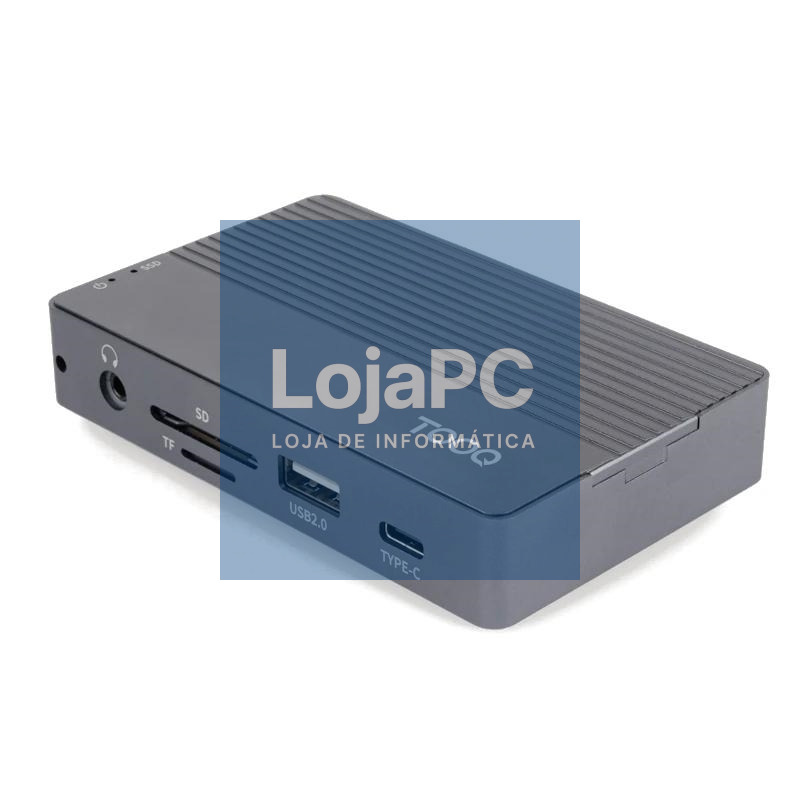 Tooq Caja Externa+HUB M.2 NGFF/NVMe USB3.2 Gen3