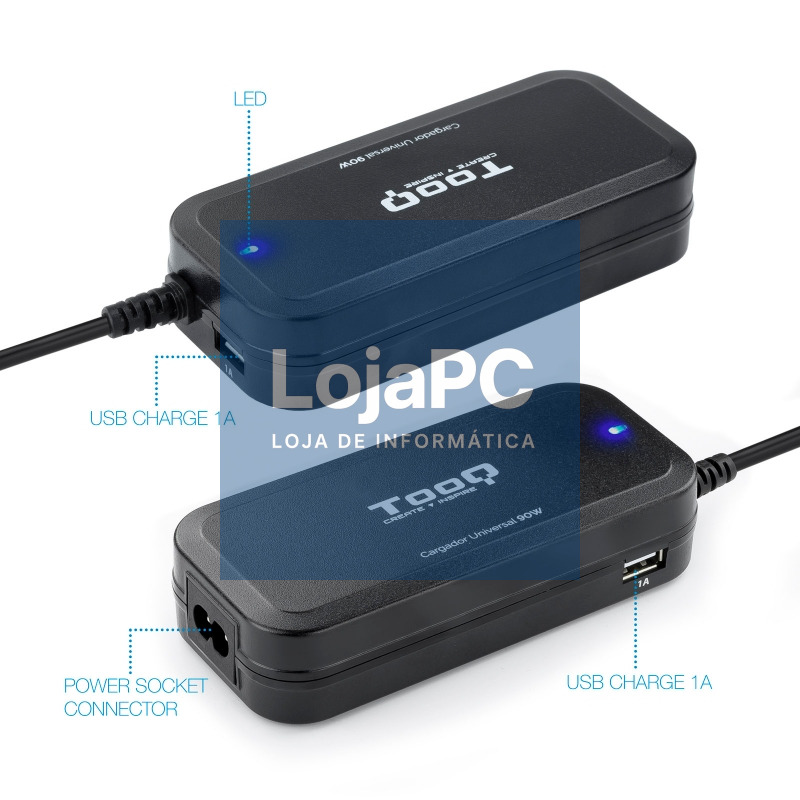Tooq Cargador universal portátil automático 90w — imagem 3