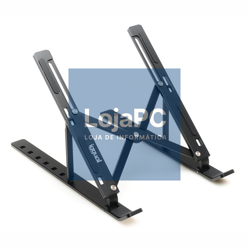 iggual Soporte elevador plegable portátil 17 negro