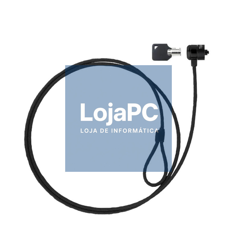 Tooq Cable de seguridad con llave portátiles Gris