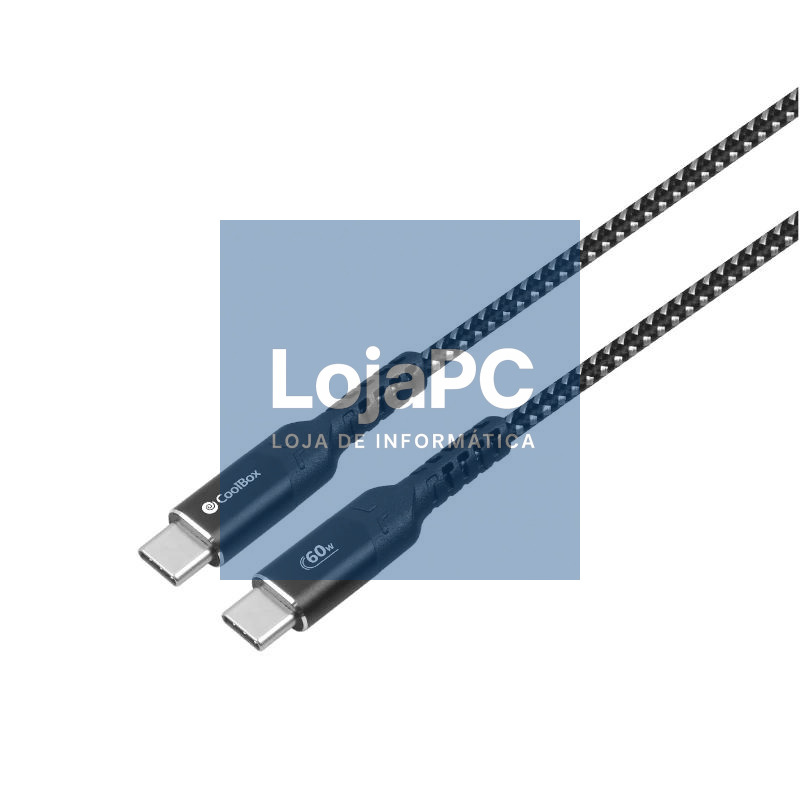 Coolbox Cable USB-C>USB-C 60W Carga