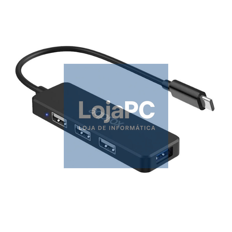 APPROX Hub USB Tipo-C 3USB 2.0 + 1Puerto USB 3.0