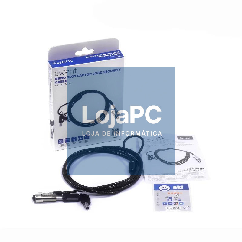EWENT Cable Seguridad Nano con Llave — imagem 3