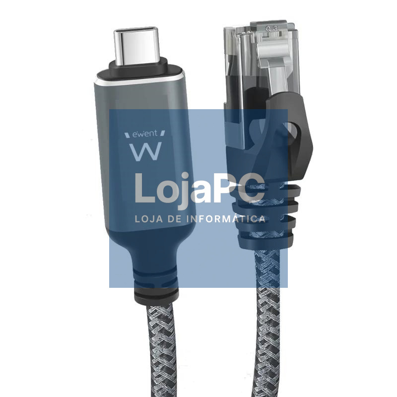 EWENT Cable USB-C 3.1 A RJ45 CAT6 FTP, 1Gbps, 2m