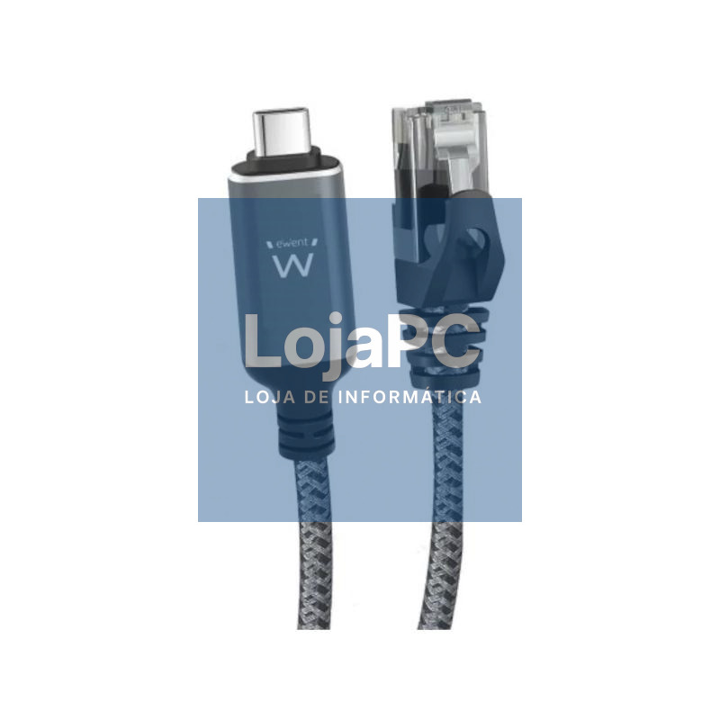 EWENT Cable USB-C 3.1 A RJ45 CAT6 FTP, 1Gbps, 5m