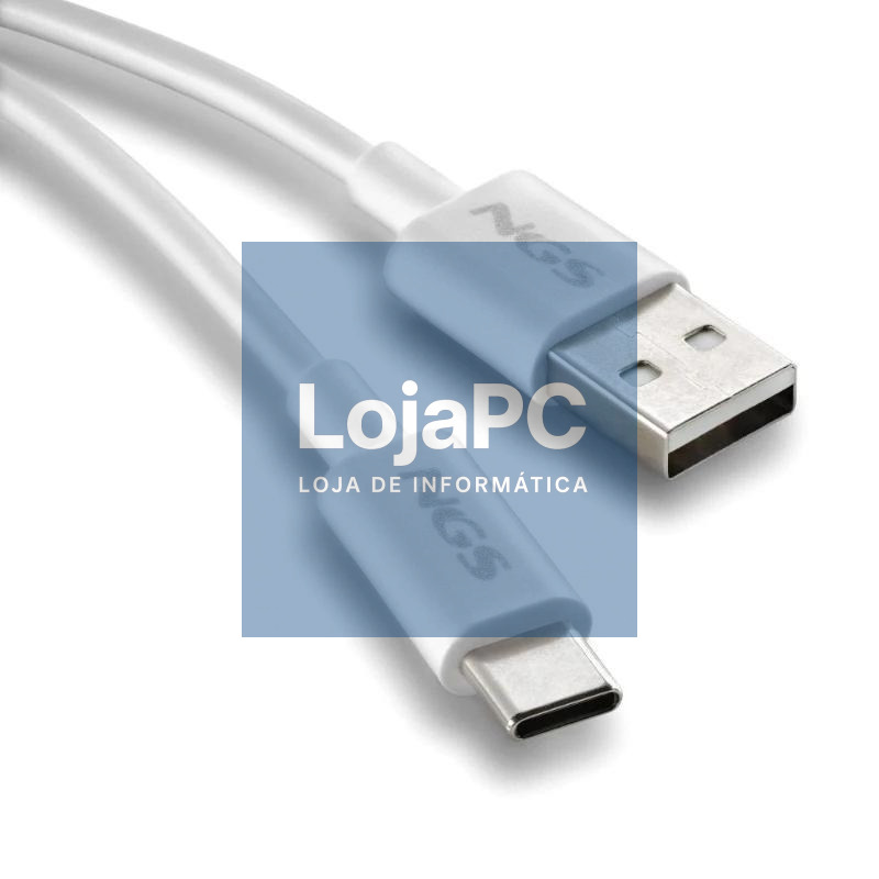 NGS CABLE CARGA RAPIDA USB-A A USB-C 1M BLANCO — imagem 3