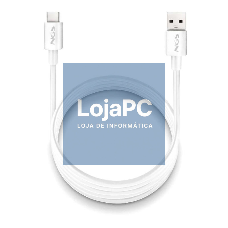 NGS CABLE CARGA RAPIDA USB-A A USB-C 1M BLANCO