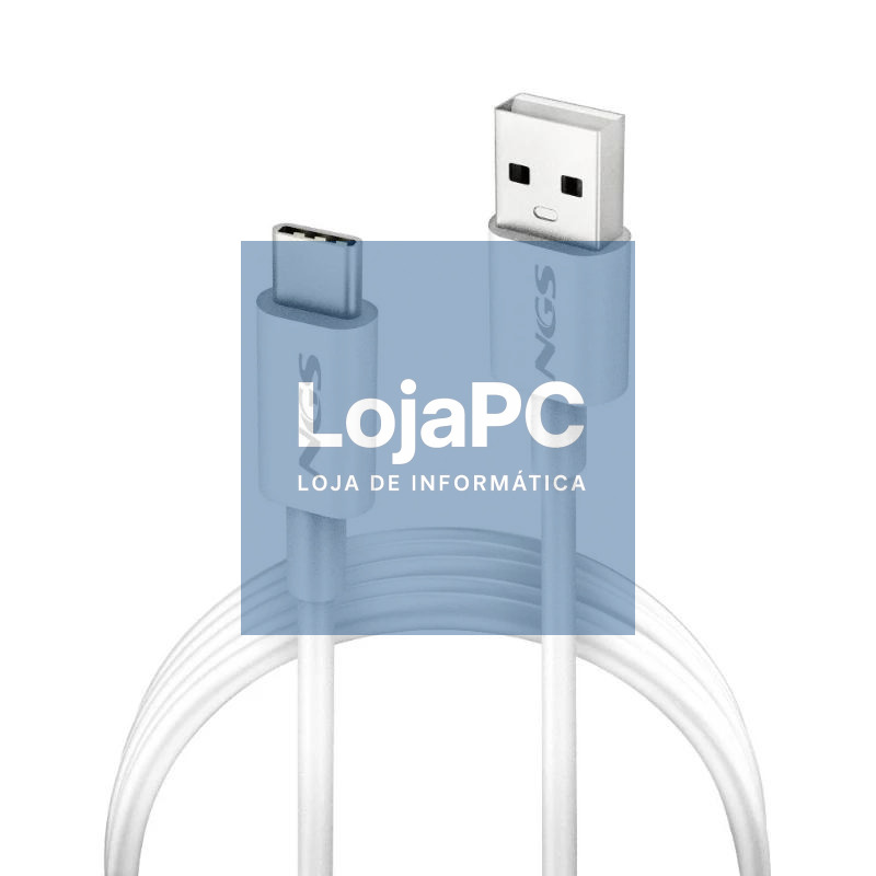 NGS CABLE CARGA RAPIDA USB-A A USB-C 1M BLANCO — imagem 2