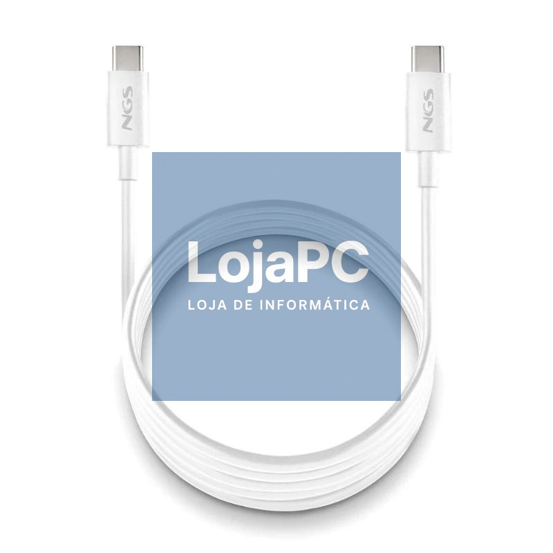 NGS CABLE CARGA RAPIDA USB-C A USB-C 1M BLANCO