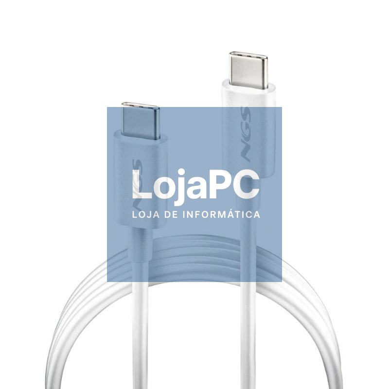 NGS CABLE CARGA RAPIDA USB-C A USB-C 1M BLANCO — imagem 2