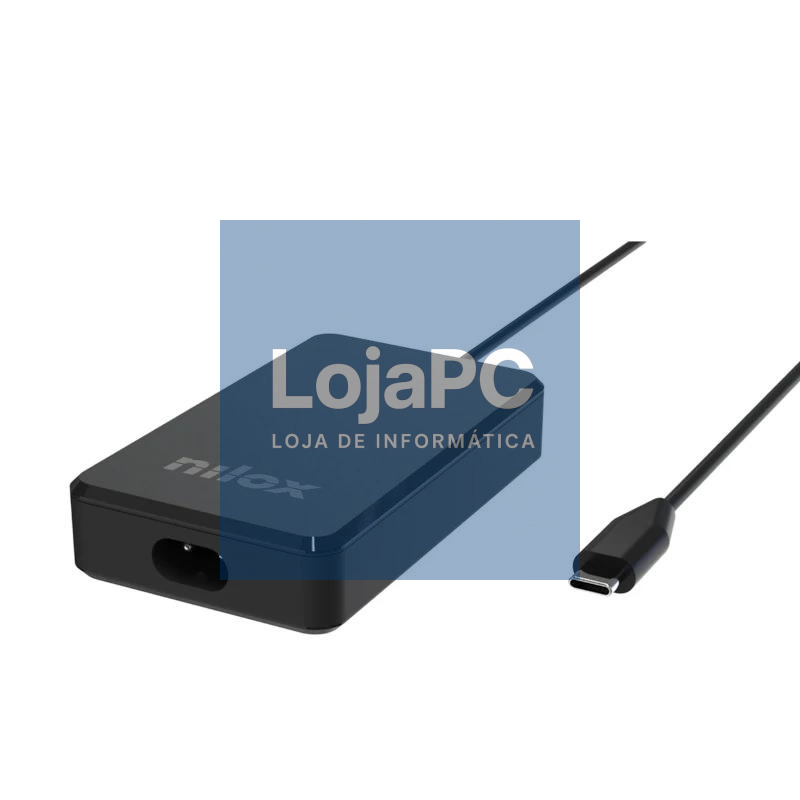 NILOX Alimentador gan usb-c para portátil -90w