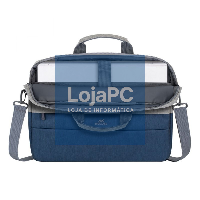 RIVACASE 7532 Grey/blue Prater Maletín 15,6" gris- — imagem 2
