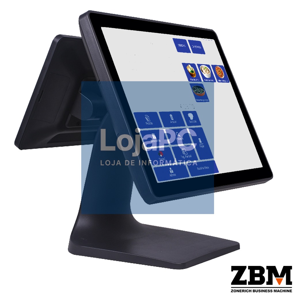 POS ZQ-T8350 - Intel J6412 / DDR4 8GB / SSD 120GB / Touch 15"/ Display Cliente 9.7" / W11 PRO