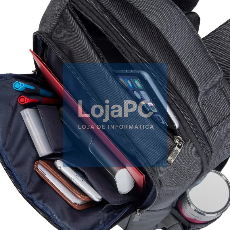 RIVACASE 8262 Mochila Central 15.6 Negra — imagem 3