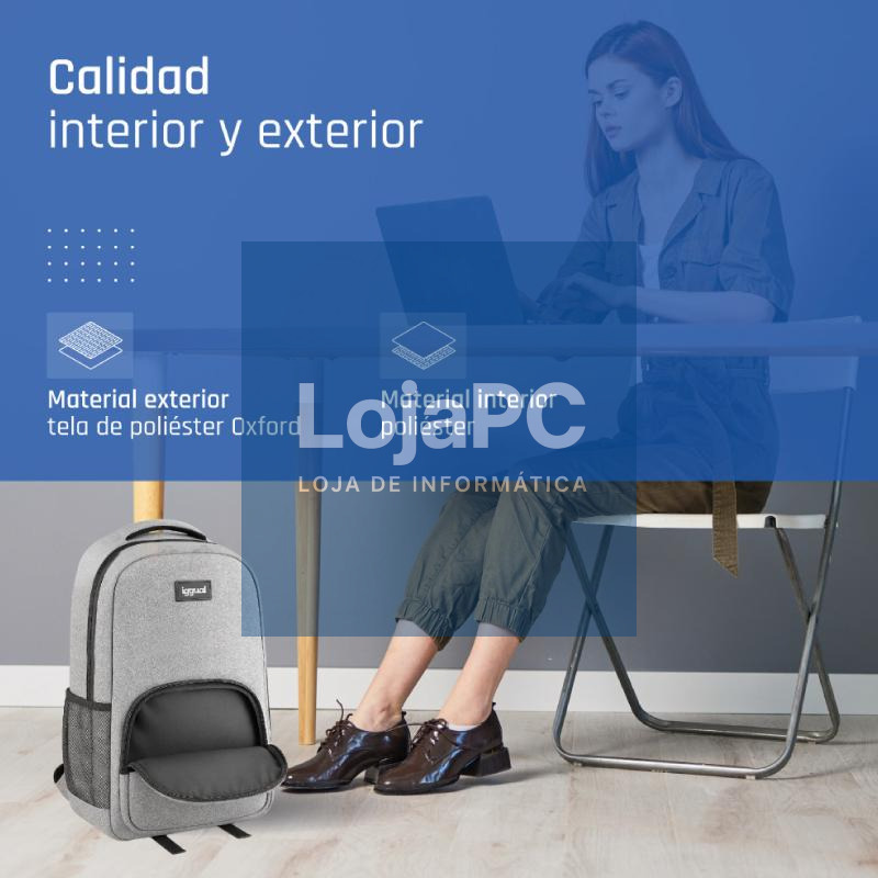 iggual Mochila portátil 15.6-17 Everyday Use gris — imagem 2