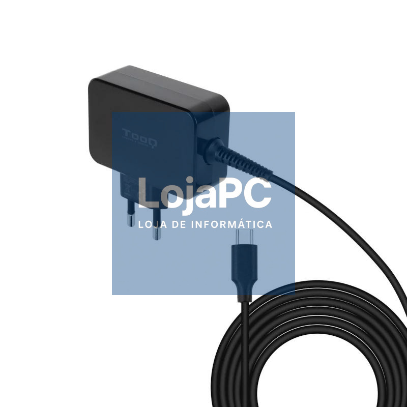 Tooq Cargador portatil GAN USB-C PD 65W Negro