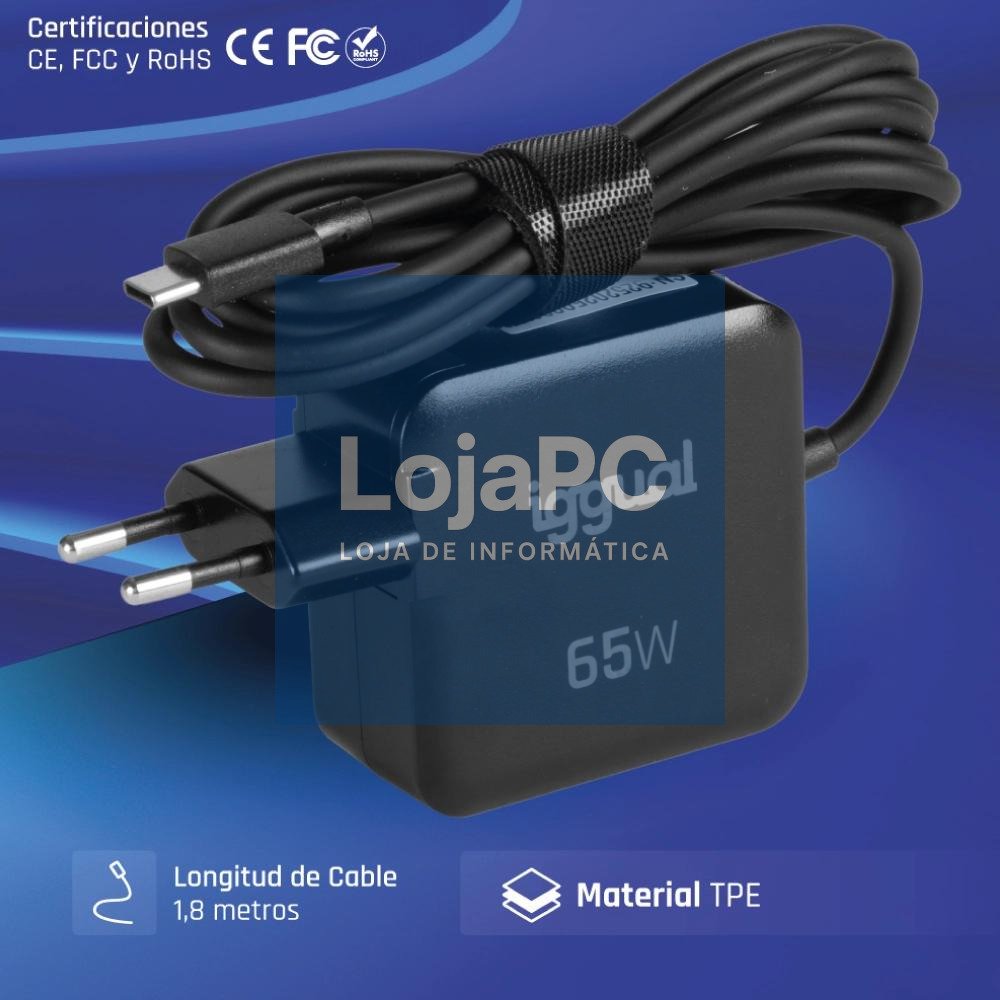 iggual Cargador portátil y móvil tipo C PD 65W — imagem 2