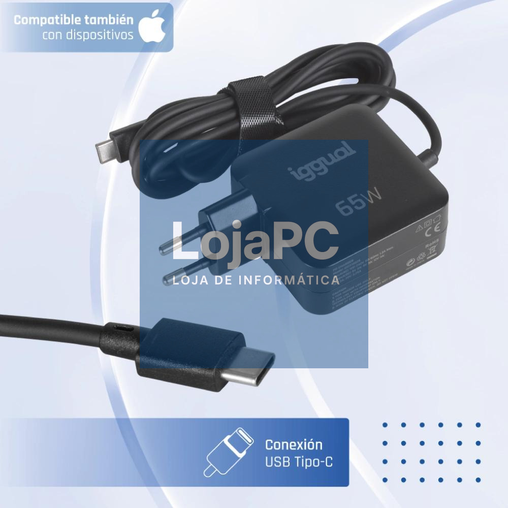 iggual Cargador portátil y móvil tipo C PD 65W — imagem 3