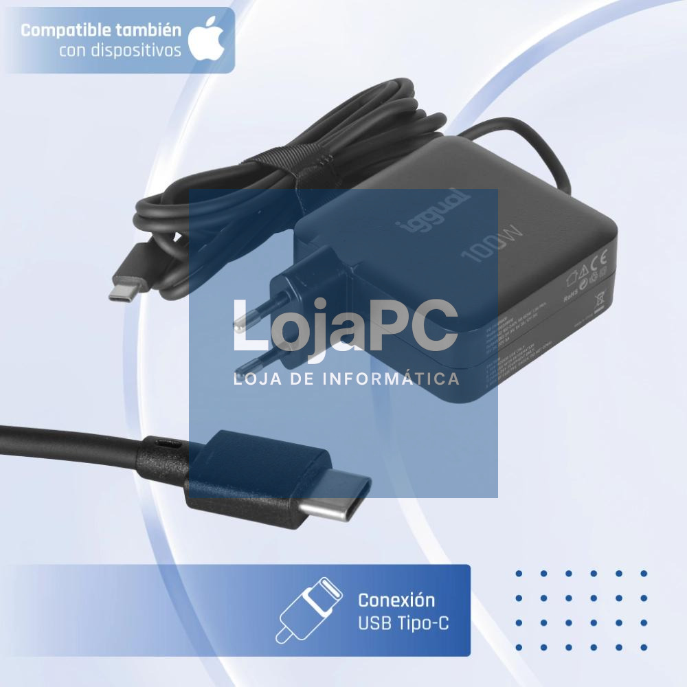 iggual Cargador portátil y móvil tipo C PD 100W — imagem 3