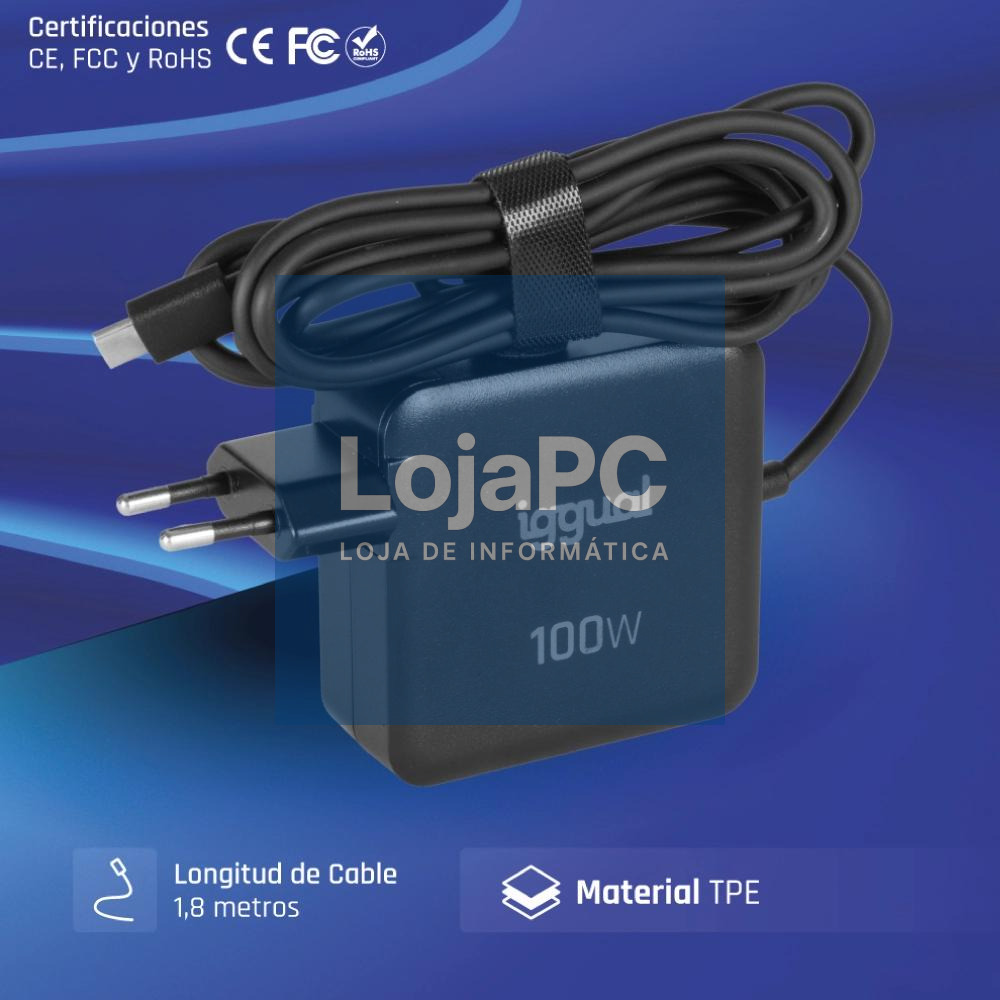 iggual Cargador portátil y móvil tipo C PD 100W — imagem 2