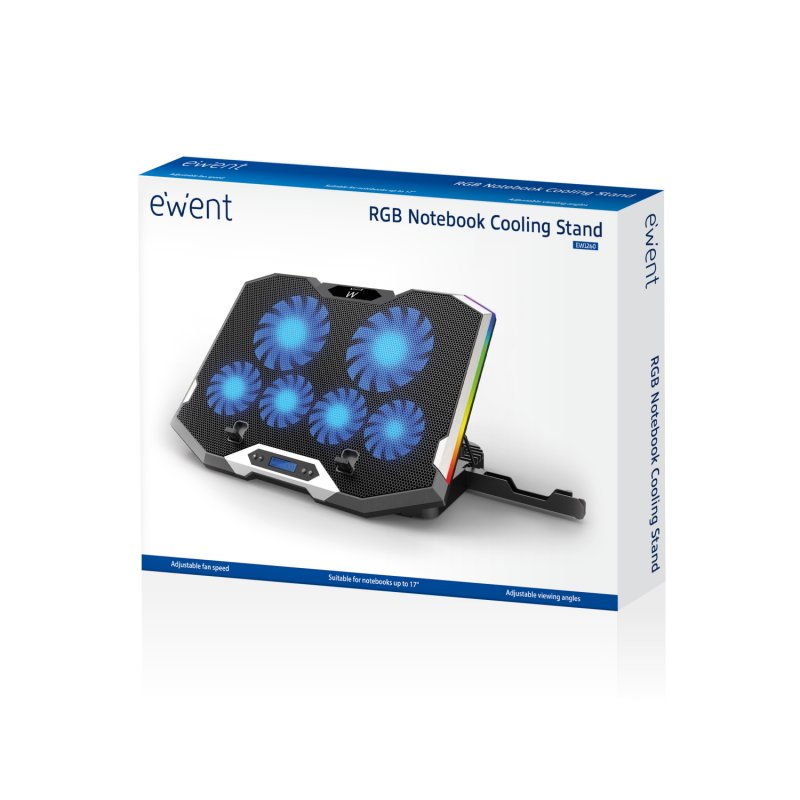 EWENT Refrigeracion y soporte portatil 6 vent. 17" — imagem 3