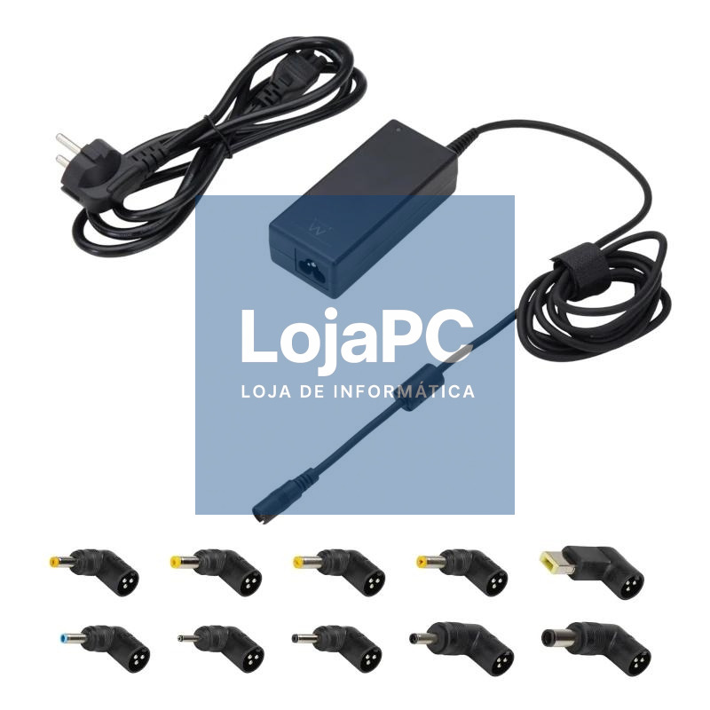 EWENT Cargador Auto. Univer Notebook 65W 10 Puntas
