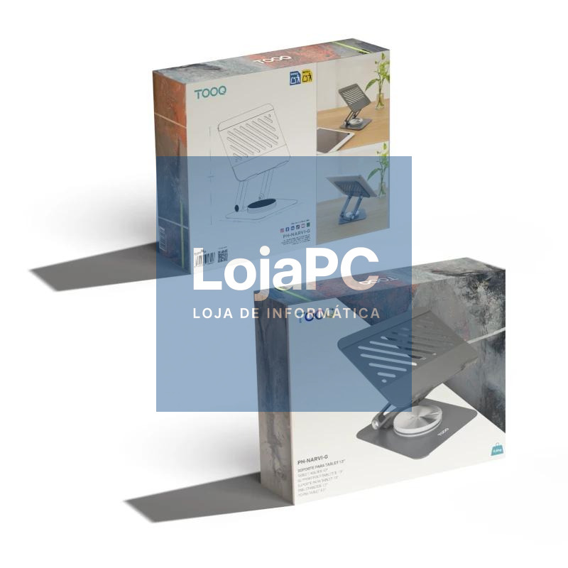 Tooq Suporte de mesa 360º dispositivos até 13" Cinzento — imagem 2