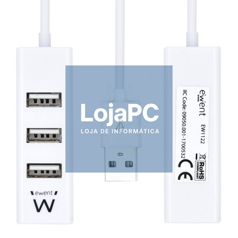 EWENT EW1122 MINI-HUB USB 4 PUERTOS BLANCO — imagem 5