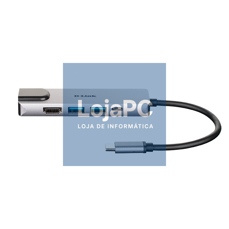 D-Link DUB-M520 Hub USB-C HDMI/2USB 3.0/USB-C/Ethe — imagem 2