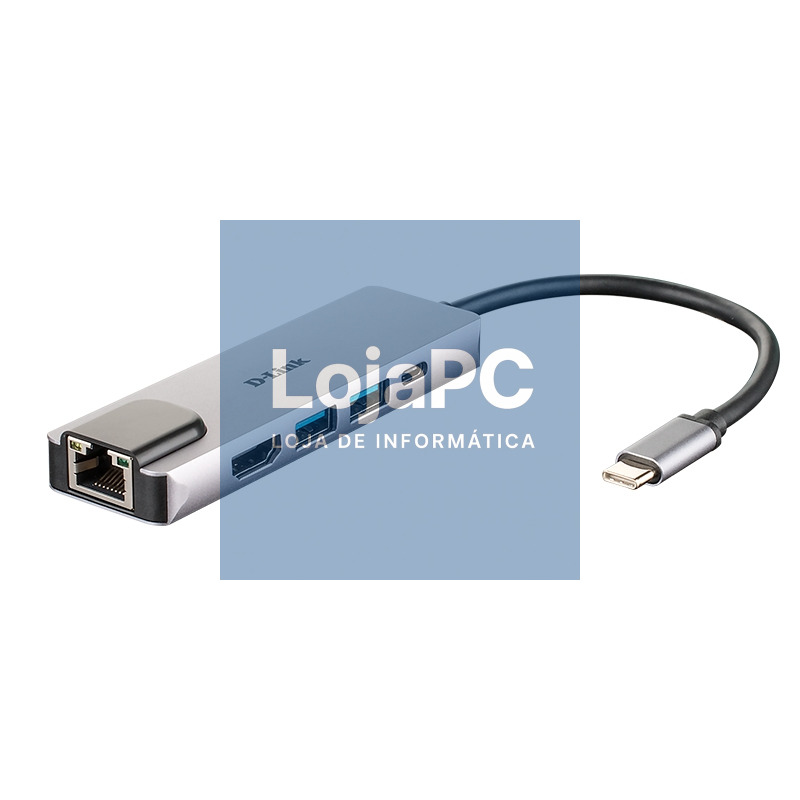 D-Link DUB-M520 Hub USB-C HDMI/2USB 3.0/USB-C/Ethe