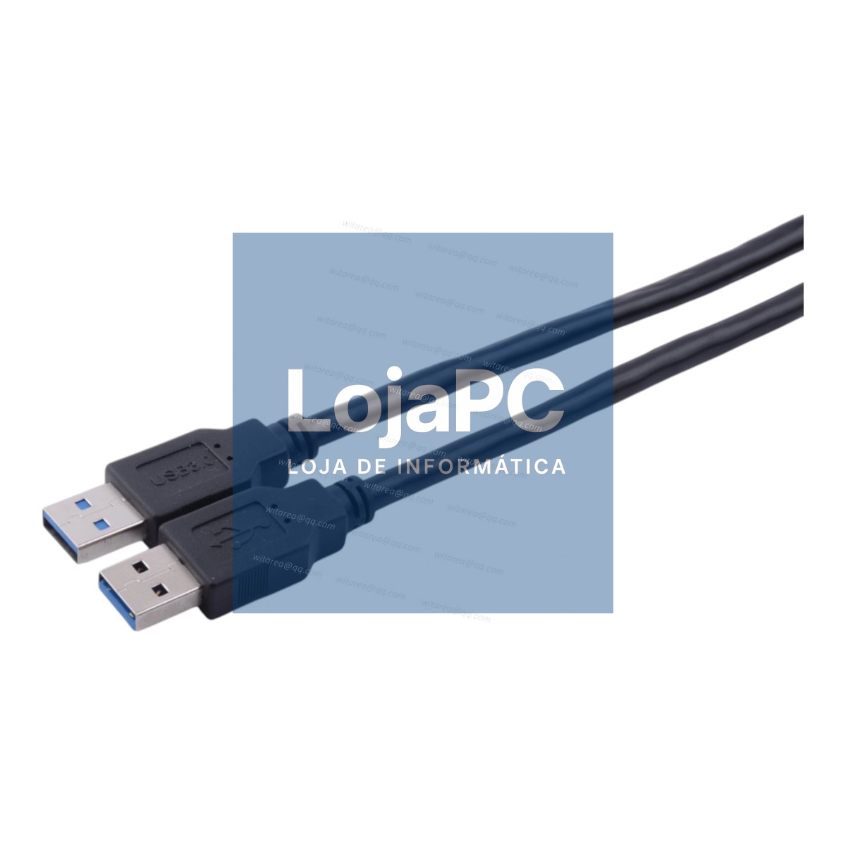 Cable USB 3.0 Type-A male > USB 3.0 Type-A male 2.0 m Preto