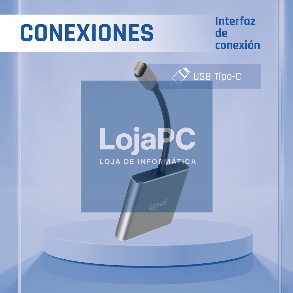 iggual Hub tipo C 3 en 1 HDMI USB3.0 PD100W — imagem 5