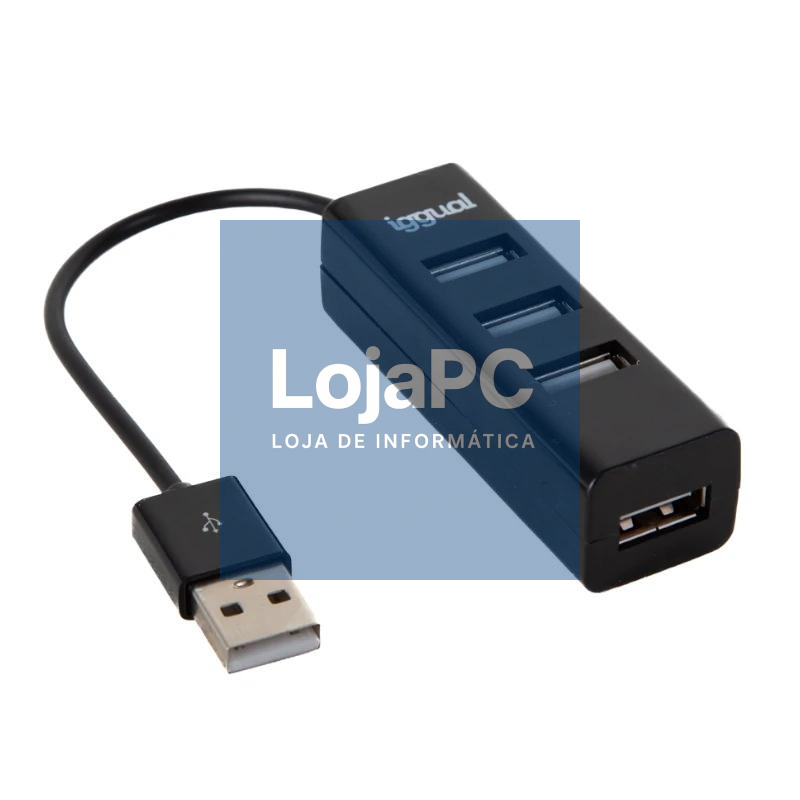 iggual Hub USB 2.0 x 4 puertos HUB-A-4p