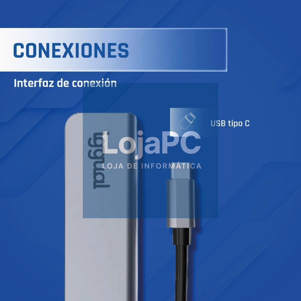 iggual Hub USB 3.0 tipo C x 4 puertos USB-A 3.0 — imagem 2