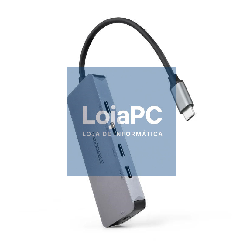 Nanocable HUB USB-C/M a 4xUSB-C/H + USB-C PD 100W