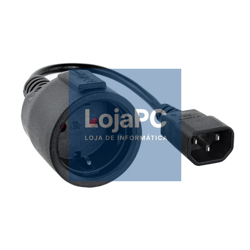 Nanocable Cable Adaptador C14-M a CEE7-H, 50cm — imagem 2